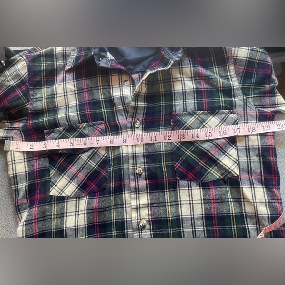 Vintage Eatons Birkdale Blue Plaid Shirt Size Small - Picture 9 of 12